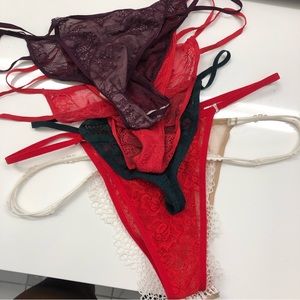 Bundle of 5 pairs Victoria’s Secret panties worn